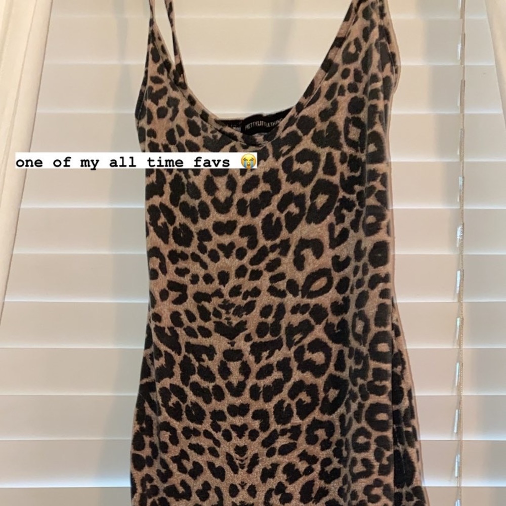 Bodycon cheetah print dress
